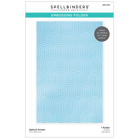 Spellbinders&#xAE; Optical Arches Be Bold Embossing Folder